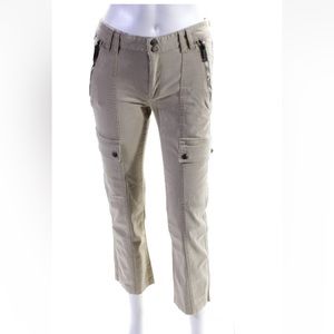 Burberry cotton stretch cargo Khaki pants